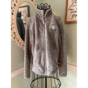 The North Face Jacket Women’s Small Full Zip Fleece Skiing Hiking Outerwear Gray